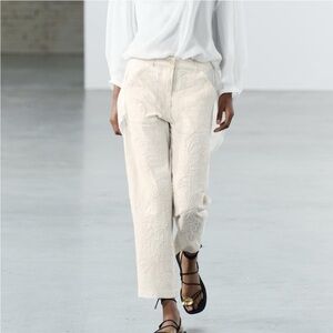 ZARA Embroidered Pants